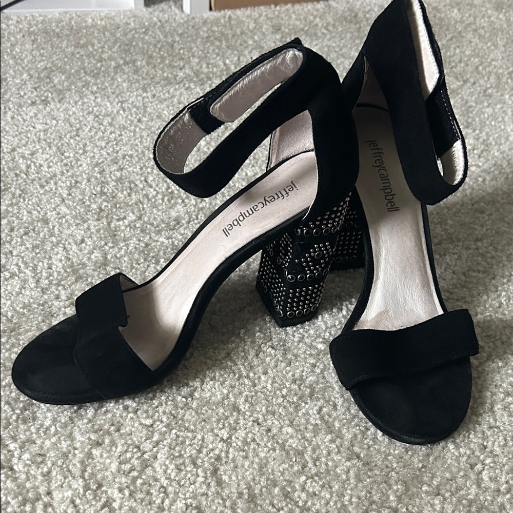 Jeffrey Campbell Black Studded Women's Heels